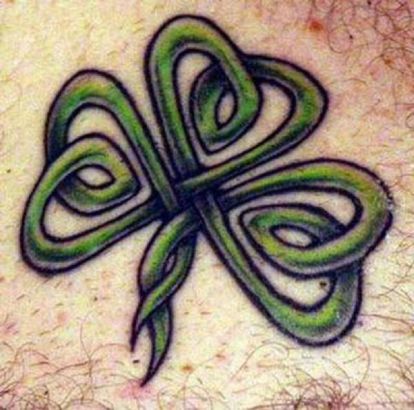 Celtic Knot Clover Tattoo Pic